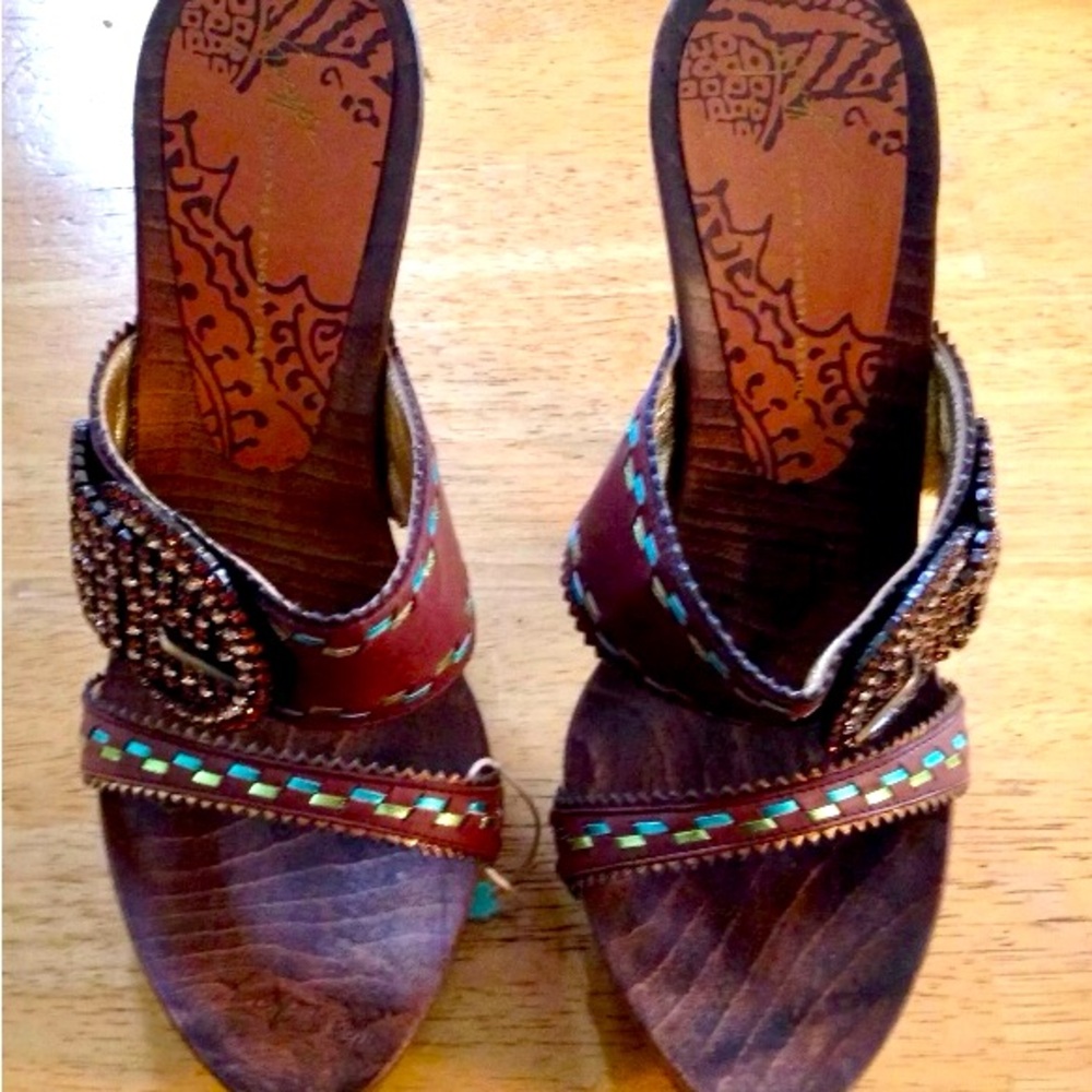 Giuseppe Zanotti Rare Wooden Crystal Heels 😻🤩❤️ - Picture 7 of 7